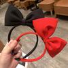 Süßes Mädchen Rotes Großes Schleifen Stirnband Schneewittchen Cosplay Requisiten Kopfschmuck für Kinder Haarreif Prinzessin Stirnband Haar Accessoires