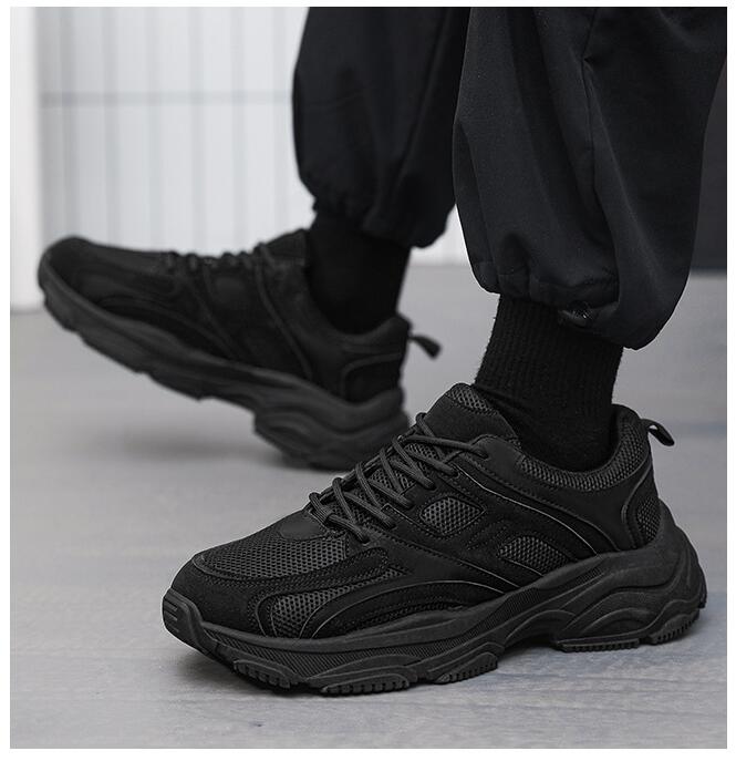 Autumn New Shoes for Men Cool Chunky Sneaker Casual Sport Shoes Fashion Youth Thick-soled Athletic Shoes