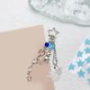 Stylish Hollow Star and Jellyfish Charm Phone Chain Sturdy Kerchain Pendant Beaded Keyring Accessory for Women Ladies