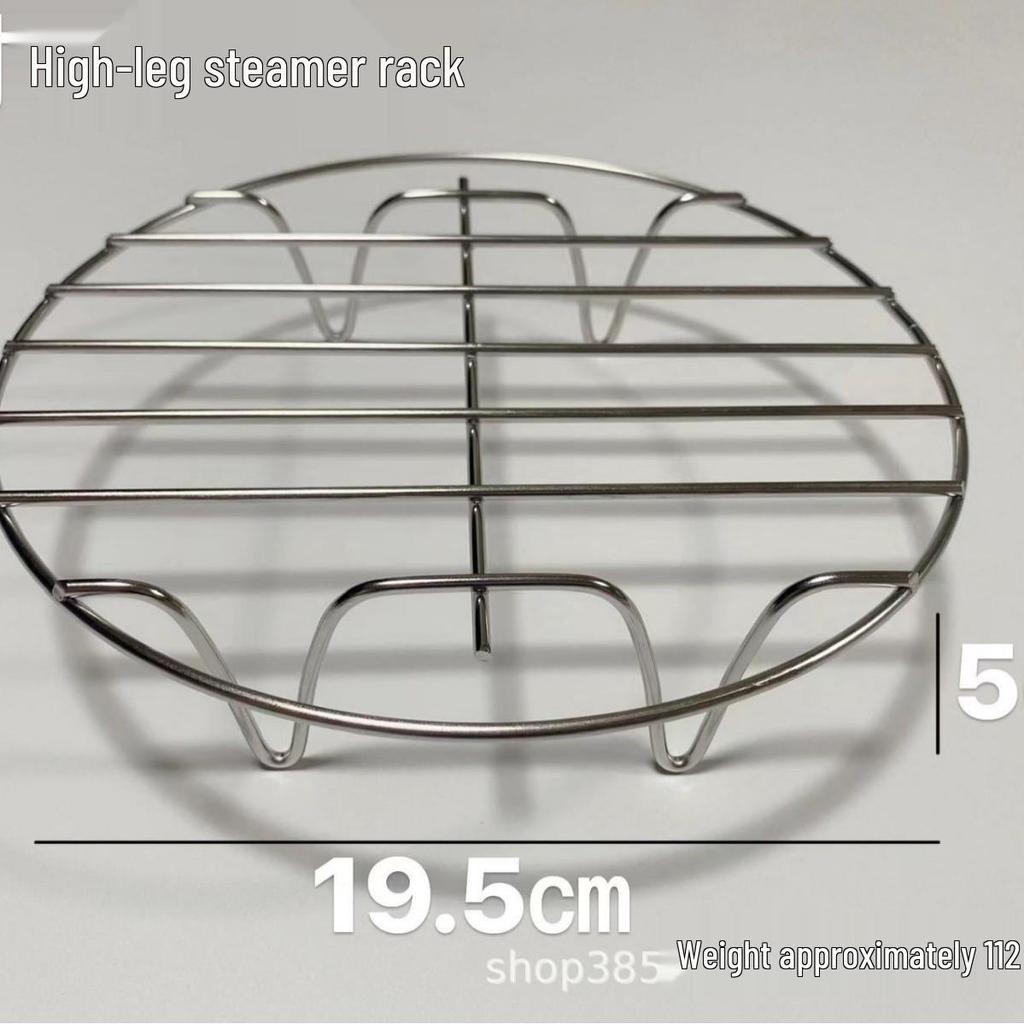 Stainless Steel Double-Layer Air Fryer Grill Rack with Skewers