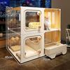Extra-Large Indoor Cat Villa: One Room, Living Room, Bathroom - Spacious Cat Cage & Nest with Integrated Toilet