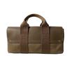 Used HERMESHandbag Brown canvas/leather Women
