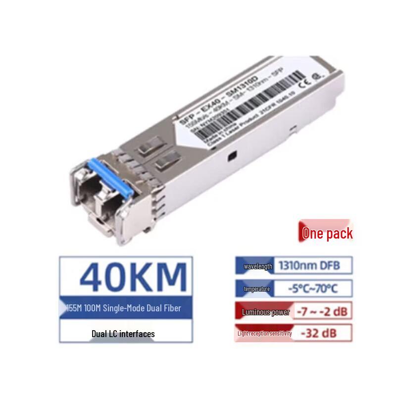 

Huawei eSFP 155M 1310nm 40km Single Mode Optical Module