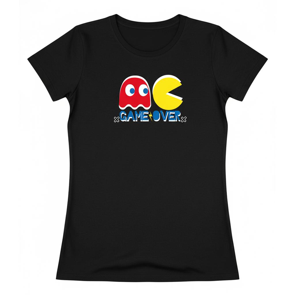Pac-Man Womens/Ladies Game Over T-Shirt
