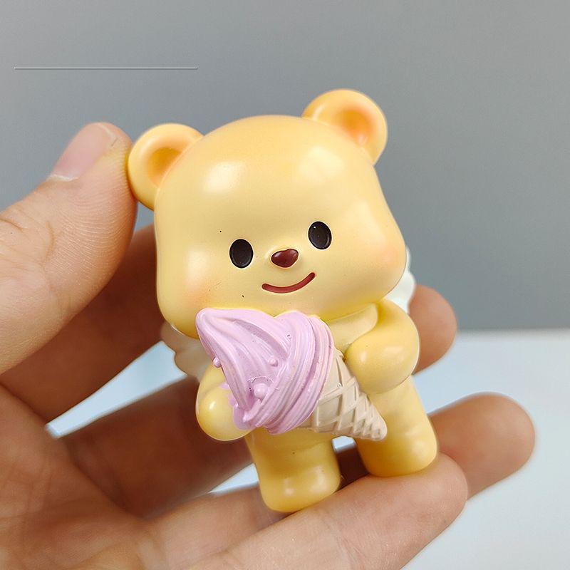 Butter Bear Blind Box Figure: Internet Celebrity Milky Little Bear Doll for Desktop or Car Decoration and Birthday Gift.