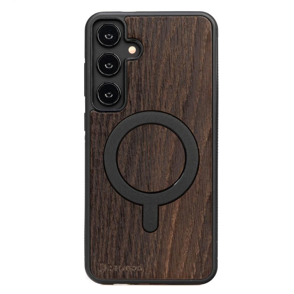 Bewood Wooden Case for Samsung Galaxy S25 Plus Smoked OAK with MagSafe