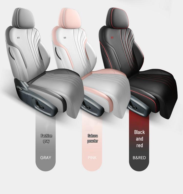 Galaxy E5 All-Season Universal Leather Seat Cover: Full Coverage, Breathable, Car Cushion