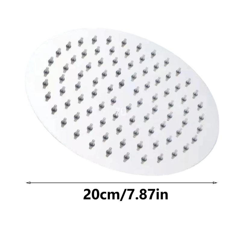 Högtryck Regnduschhuvud Rostfritt Stål Duschhuvud Förlängare Stor Böjd Duschförlängning Lätt att Installera