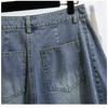 DIMANAF 2026 Estate Nuovi Jeans Corti Taglie Forti Donna Pantaloncini di Cotone Denim Larghi Casual Moda Pantaloncini da Donna Abbigliamento
