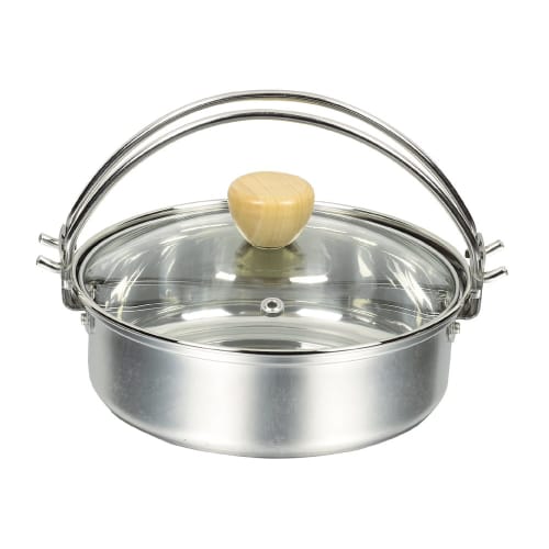 

Pearl Metal Petit Cook Stainless Steel Kimchi Jjigae Pot with Glass Lid, 16cm, HB-2467