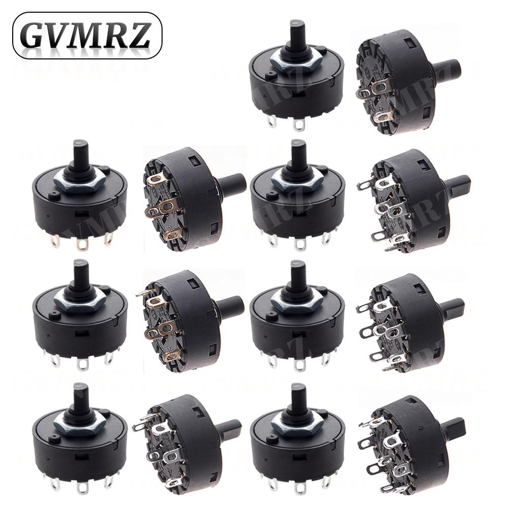 Knob Switch 6A 2/3/5/6/7/8 Position Rotary Switch 3/4/6/7/8/9Pin Electric Oven Power Switch Heater Temperature Control Switch