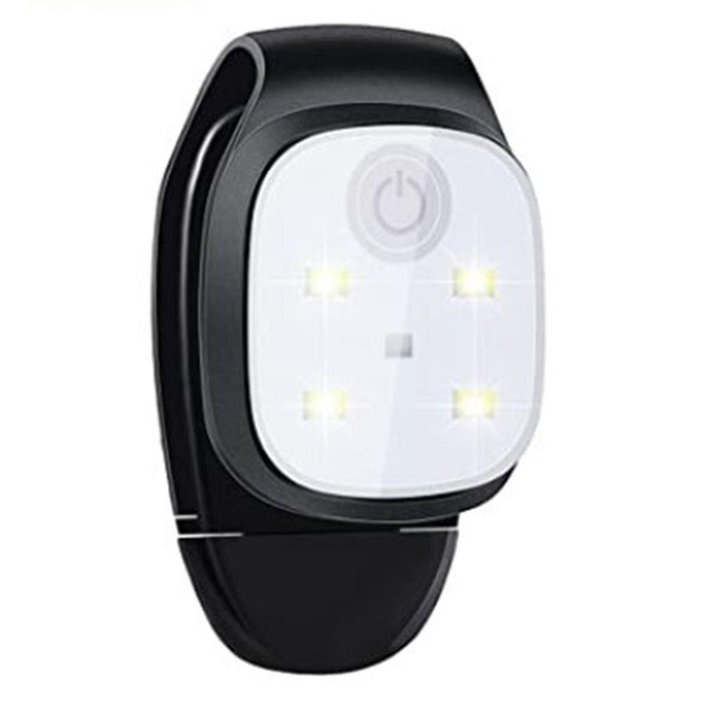 4 Lighting Modes Clip on Lamp for Cap USB Rechargeable Safety Warning Light  Emergency Use