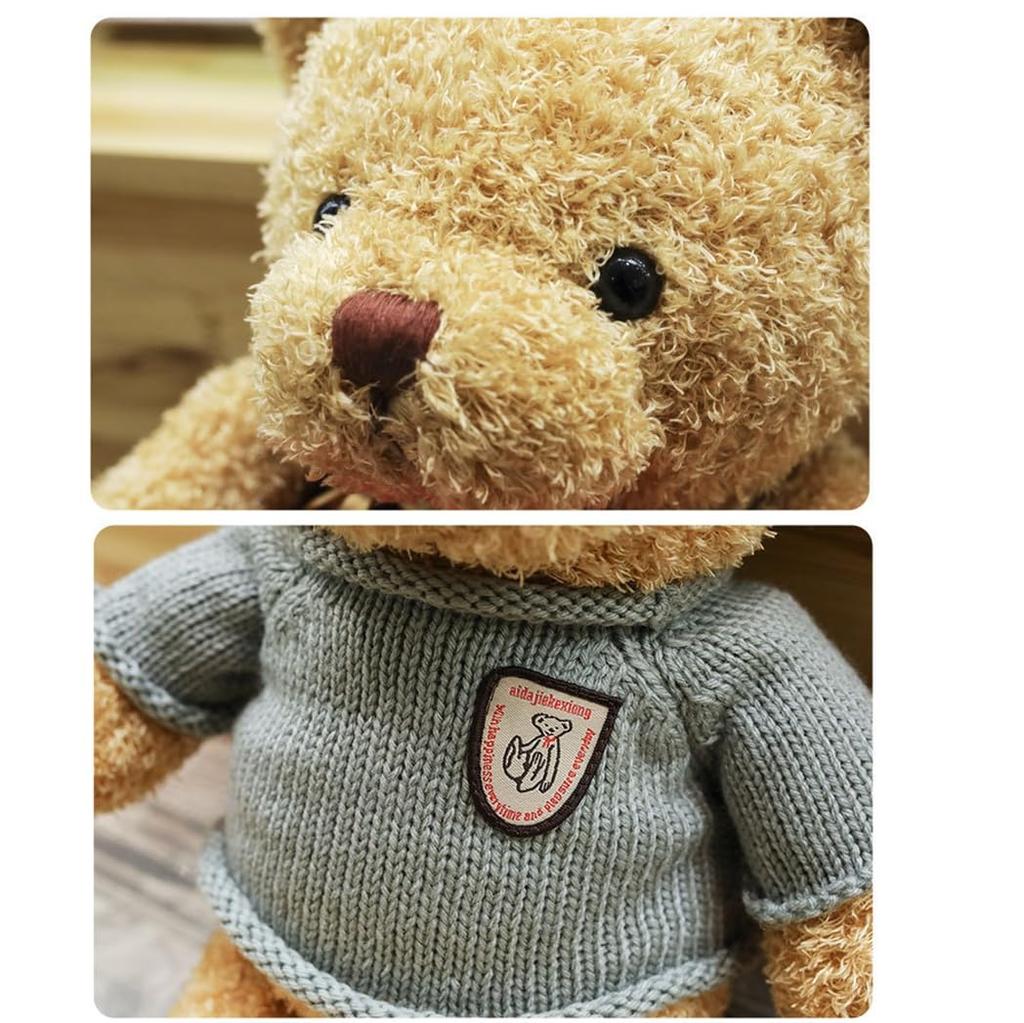 Stuffed Animal Teddy Bear Animal Doll Toy Teddy Bear Pillow Fluffy Cute Stuffed Animal Hugging Pillow Funny Stuffed Toy Room Decoration Birthday Gift