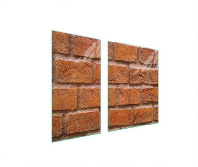 GLAS-KOCHFELD-SCHUTZPLATTE 90x52 ZIEGEL