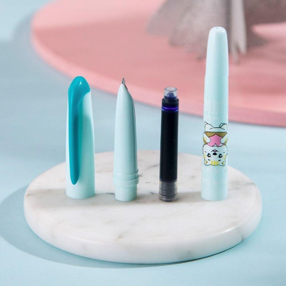 0.38mm Erasable Fountain Pen (1 Pen 4 Ink Sacs 1 Pen Cap) Ink Writing Pen Fountain Pen Set  Office