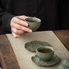 1 Pcs Japanese Ceramic Teacup Handmade Pottery Tea Bowl Travel Meditation Cup Exquisite Master Cup Household Tea Set 70ml