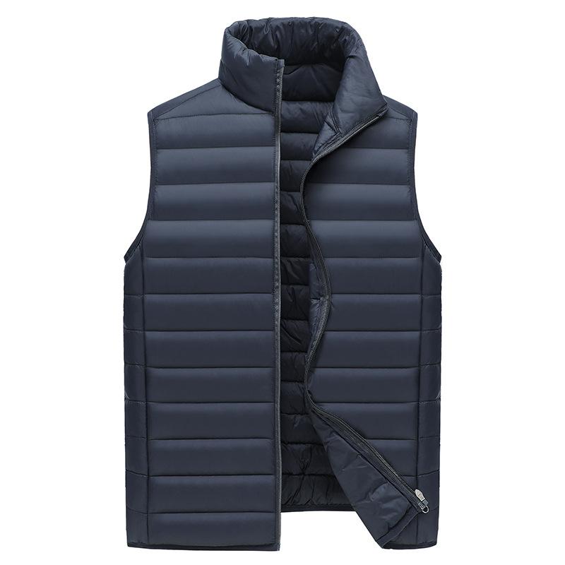 Autumn Winter Men' Sleeveless Vest Jackets Male Cotton-Padded Vest Coats Men Stand Collar Warm Waistcoats Clothing