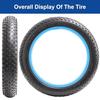 FengCan 20x4.0 Reifen, 20x4.0 100-406 Fahrradreifen, Geeignet für 20-Zoll Fatbikes und Mountainbikes, 4,0 Zoll Reifenbreite (BQ029)