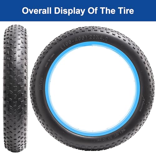 FengCan 20x4.0 Reifen, 20x4.0 100-406 Fahrradreifen, Geeignet für 20-Zoll Fatbikes und Mountainbikes, 4,0 Zoll Reifenbreite (BQ029)