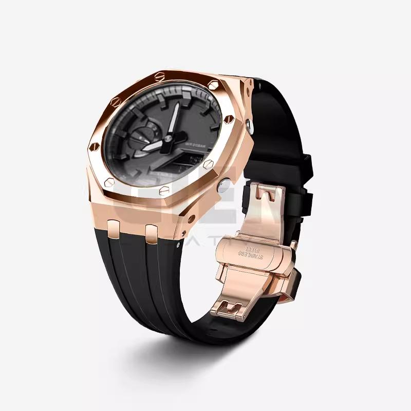 Stainless steel 316L strap kit For Casio G-SHOCK farm oak GA2100/GA2110 GA-2100 GA-B2100 metal case strap men's bracelet