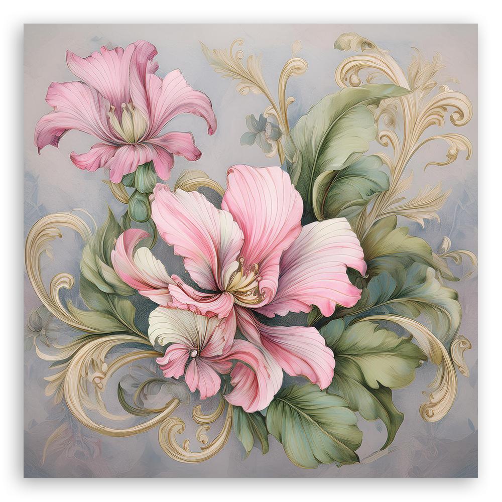 Canvas Print, Shabby Chic Flower