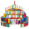 120/240 Stück Holz-Domino-Spielzeug Kinder Farbige Regenbogen-Dominoes Bausteine-Sets Montessori Lernspielzeug Interaktives Spiel