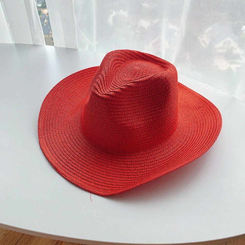 Large Panama Straw Hat Wide Brim British Dress Hat Fashion Panama Jazz Hat  Unisex