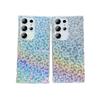 Iridescent Blue Leopard Glitter Samsung S22/S23/A15/A55 Full Coverage Phone Case