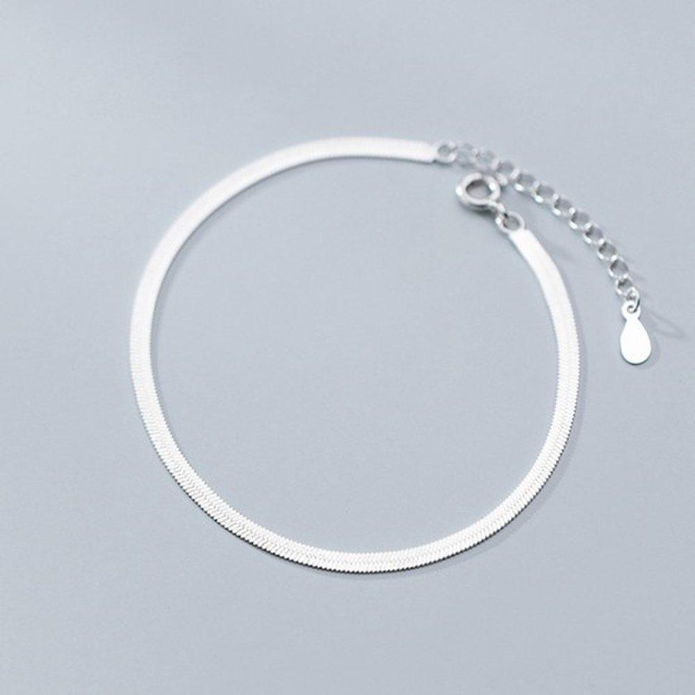 Hermosa J A024 Silver 925 Silver Bracelet Silver Bracelet Daily Women's Snake Bracelet Snake Chain Bracelet