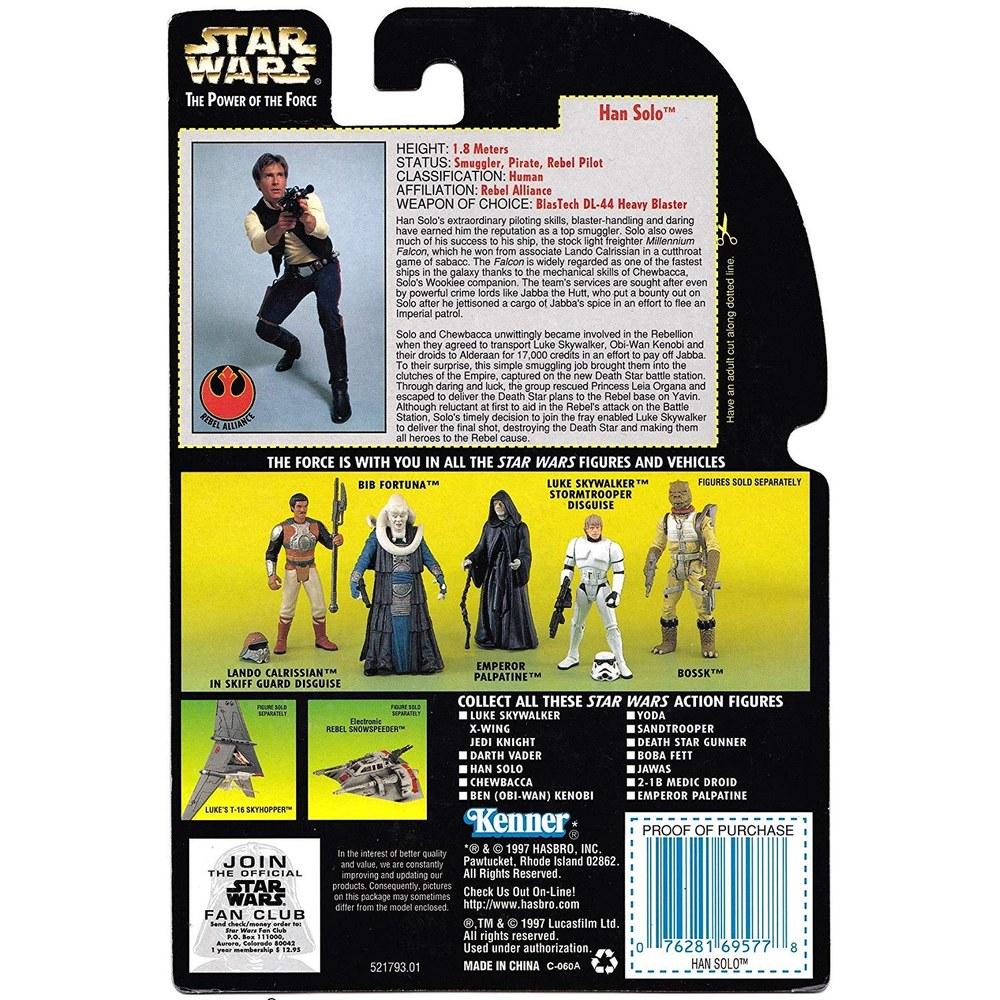 HASBRO Star Wars Basic Figure Han Solo The Power Of The Force