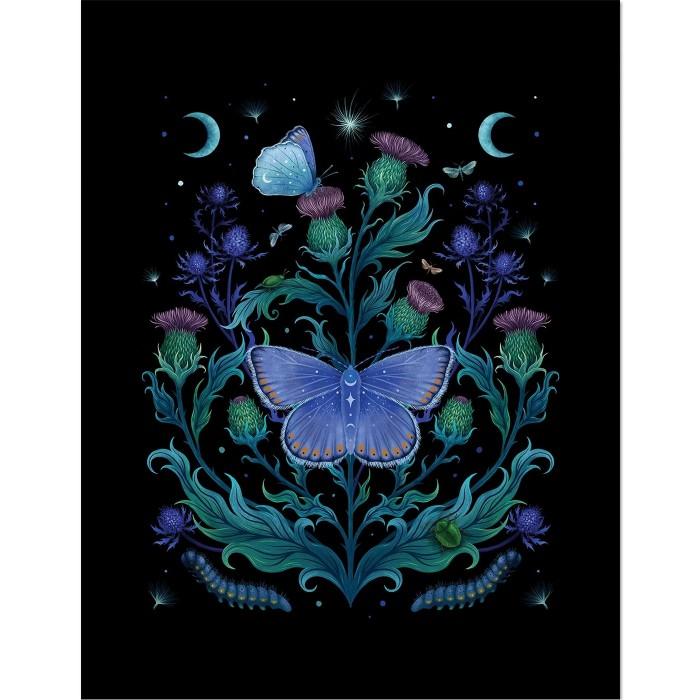 Episodic Drawing Thistle Home Framed Poster