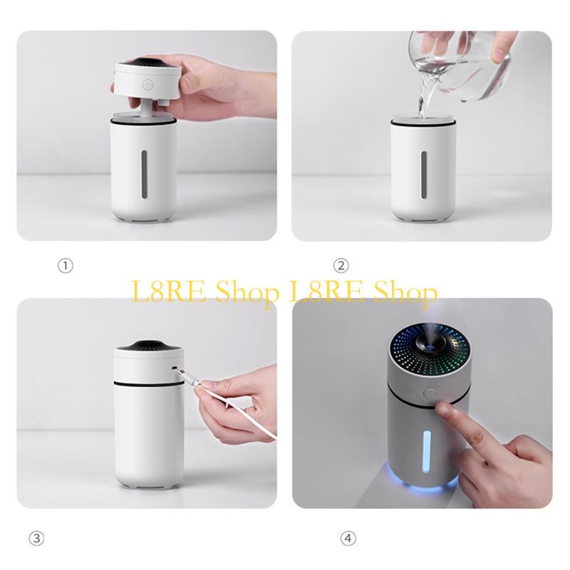 L8RE 230ml Ultrasonic Air Humidifier Purifier With LED Lamp Mini Cool Mist Sprayer