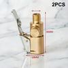 Brass Locking Nozzle Adapter 2PCS Tire Air Chuck Clip Durable Inflation for Car Motorcycle Bicycle Use