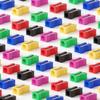 30/60pcs 2.5cm Mini Color Pencil Sharpener Curved Anti-slip Design Plastic Square Pencil Sharpener School Reward Stationery