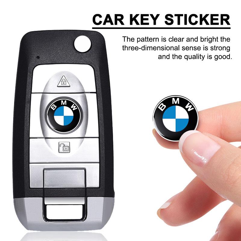 5 stk 11/14 mm Bil Fjernnøkkel Klistremerker Merke Emblem Biltilbehør For BMW Performance X3 X1 X2 X4 X5 X6 E30 E34 E53 E61 E62 E93 G20