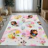 Cute Gabby Dollhouse Cartoon Girl Living Room Non-Slip Area Rug Soft Carpet for Bedroom Kids Playroom Sofa,Home Decor Doormat