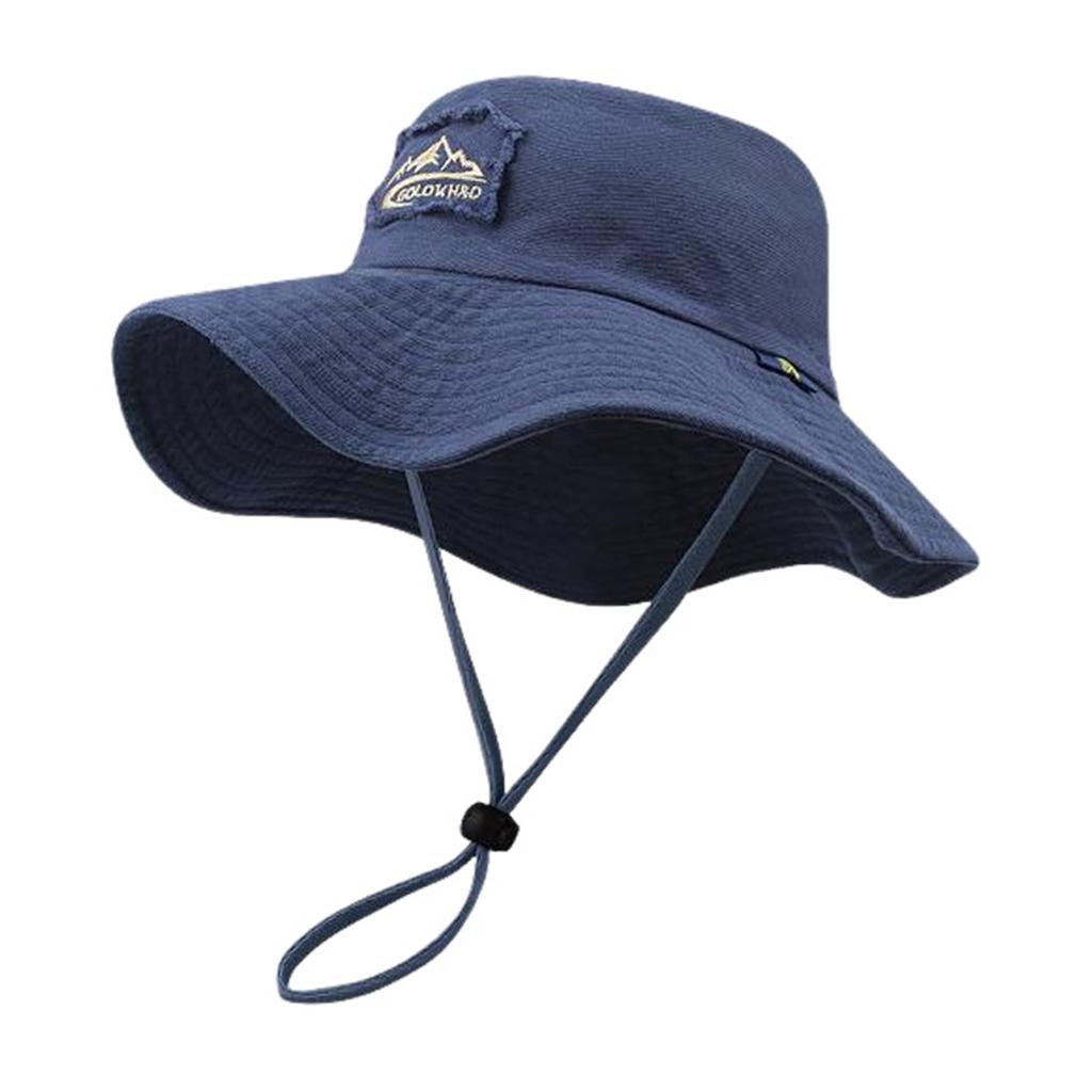 Summer Hiking Fisherman Hat Versatile Sun Shade Drawstring Fisherman Hats for Friend Family Neighbors Gift