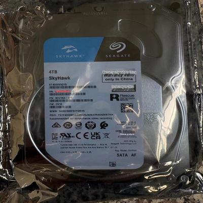 Seagate SkyHawk 4TB 3.5-ინჩიანი სათვალთვალო მყარი დისკი