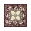 Summer ethnic style flower silk scarf women's neck small square scarf 61cm herringbone soft small scarf neck protection scarf