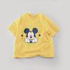 Solid Color  Mickey Children T-shirt Summer Clothing  Cartoon Casual Tees Crewneck Short Sleeved Tops Kids Tees