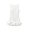 Spring Summer Women's Sexy Solid Mini Dress, European American Style Ruffled Halter Backless Sleeveless Cami Dress