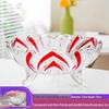 Flavinmci Crystal Glass Triangle Fruit Plate
