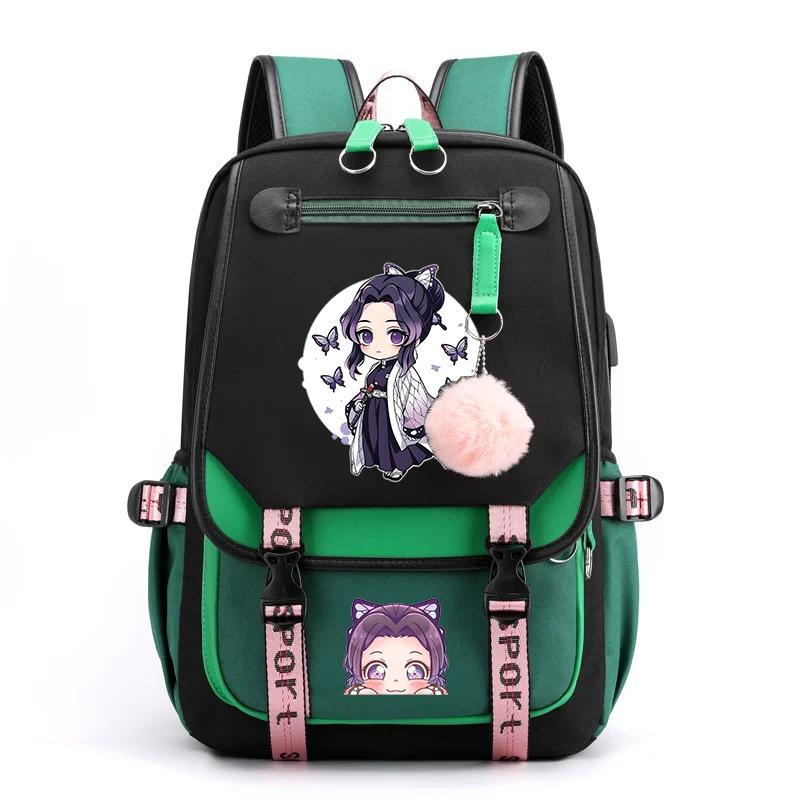 Cute Kawaii Pattern Backpack Teenage Street Anime Backpack Backpack USB Backpacks