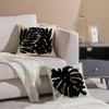 Classic Modern Flowers Cushion Cover Anti-dustmite Pillowcase Invisible Zipper Silky Short Plush Sofa Cushion Cover