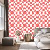 Wallpaper Free checkerboard coral, center coral 50x1000