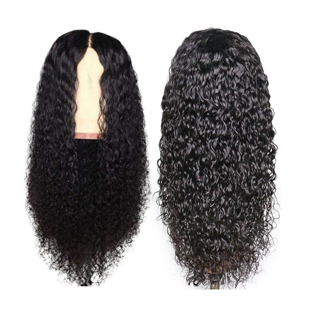 Wig Curly Female Big Wave Black Water Ripple Long Curly Hair High Temperature Silk Wig Headgear Curly Black Hair Head