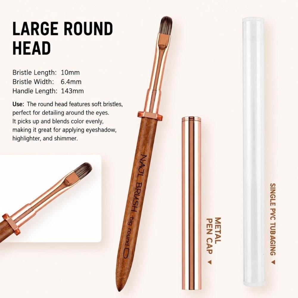 Sandalwood Handle Nail Design Pen Portable Pen Detail Brush New Manicure Pen Nail Salon