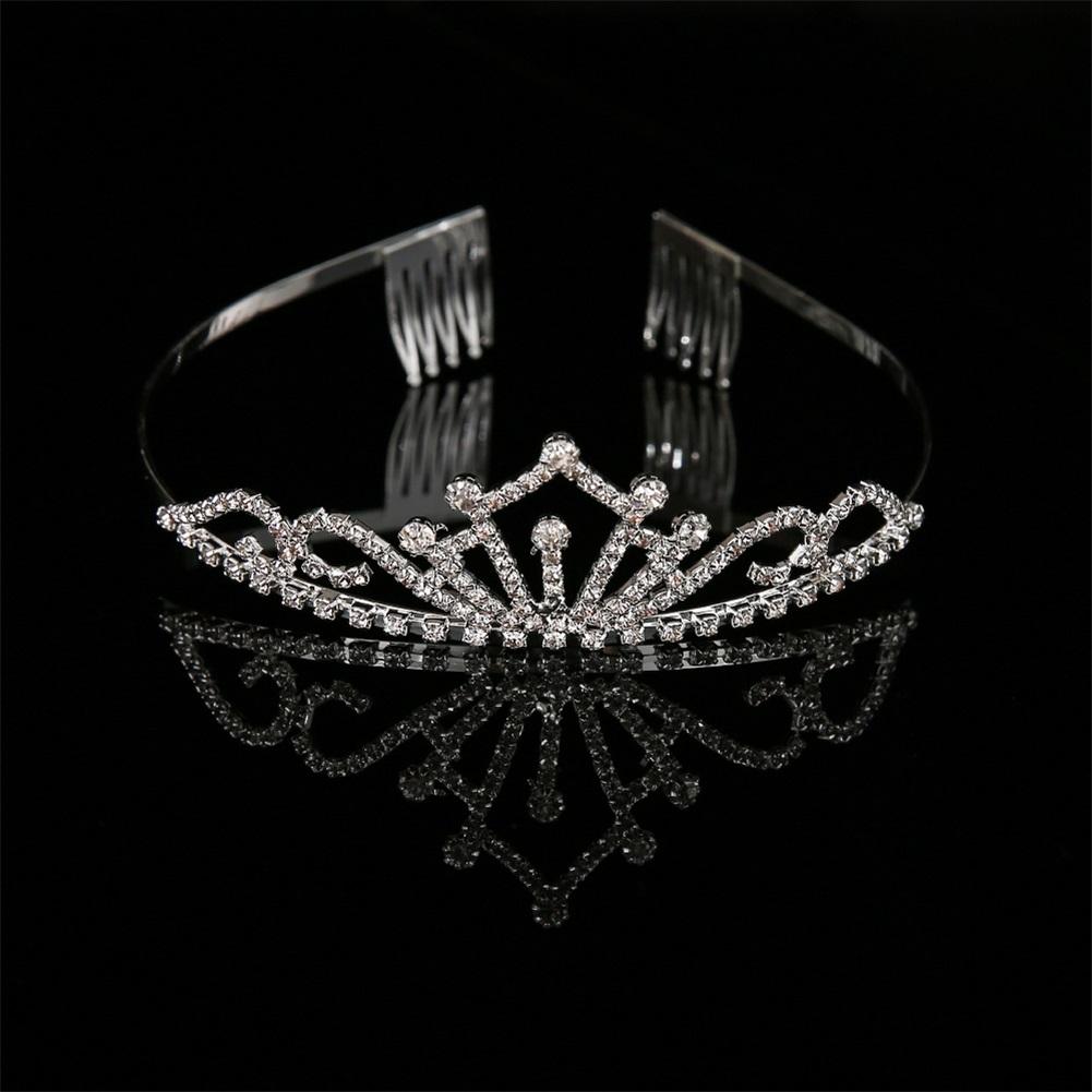 Glänzende Frauen Prinzessin Braut Krone Hochzeit Kristall Krone Kopfbedeckung Haar Schmuck Zubehör