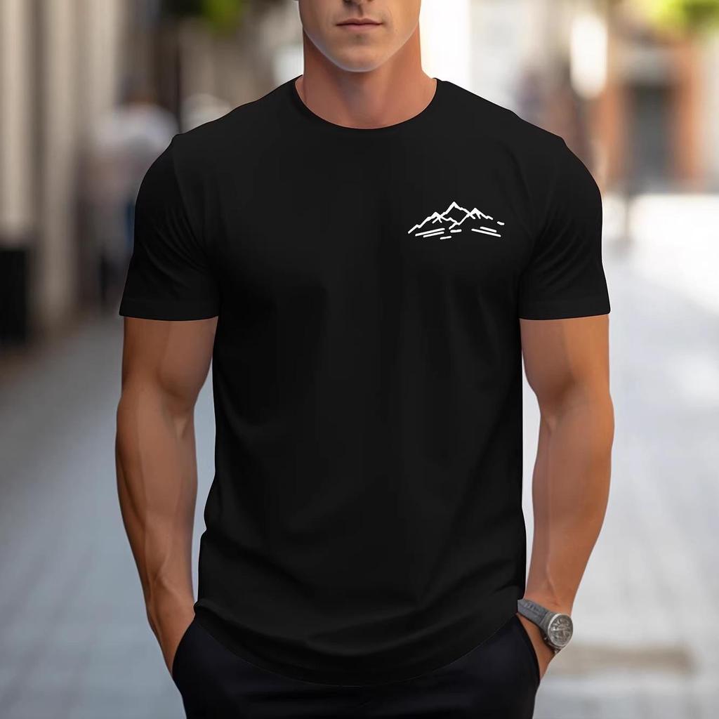 2026 Men's Versatile Fashion Round Neck Casual Loose Outdoor Sports Top