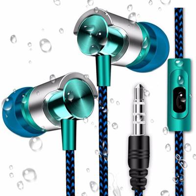 Supper Bass In-Ear Earbuds Wired Headphones Headset Earphones with Microphone and Volume Control for IPhone IPod Samsung Android Smartphones